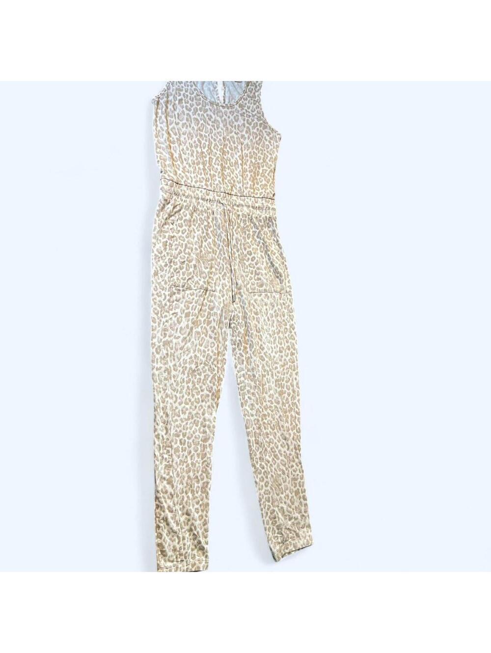 Rachel Zoe Leopard Print Sleeveless Jumpsuit Size Small - Picture 3 of 8